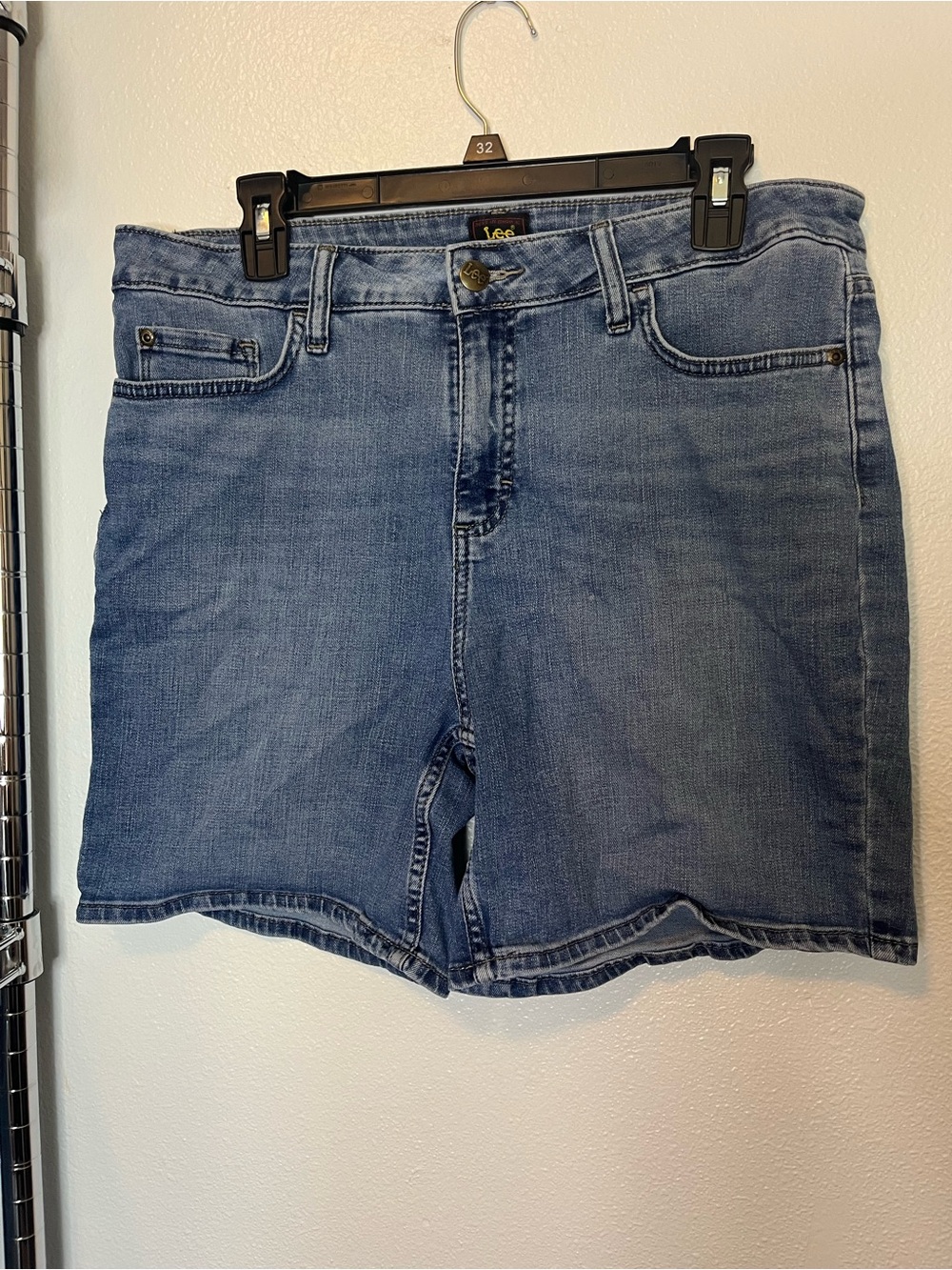 Lee Women's Light Blue Denim Jean Shorts